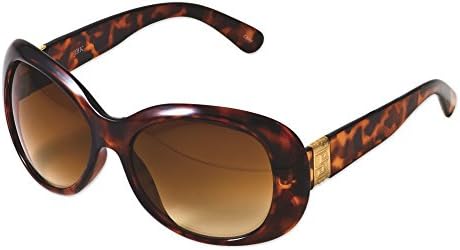 Tortoise-Look Sunglasses with Greek Key Accent Jackie Kennedy Sunglasses
