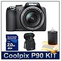 Nikon Coolpix P90 Kit with 2GB SD, Case & More