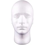 Model Display Male Head Stand Wig Hats Holder Glasses Foam Mannequin