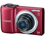 Canon Powershot A810 16MP Digital Point and Shoot Camera with 5x Optical Zoom (Red)
