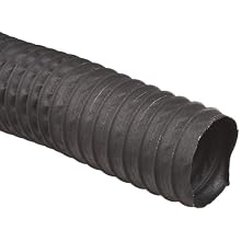 Flexaust CWS Polyester Duct Hose, Black, For Use With Air, Fume