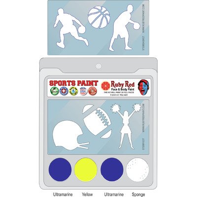 Ruby Red Paint, Inc. PALS350470470 Face Paint, 2ML X 3 Colors - College Sports Paint (Michigan State)