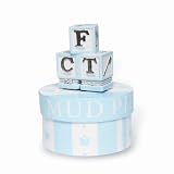 Mud Pie Baby Little Prince Blocks Treasure Box First Tooth and First Curl