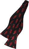 Arkansas Bow Tie - University of Arkansas Black Hand-Tied Bow Tie with Razorback Logo