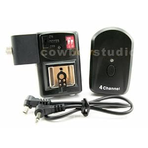 Cowboystudio UNPT-04 4 Channel Wireless Hot Shoe Flash Trigger Receiver with Umbrella Holder for Canon EOS, Nikon, Olympus & Pentax Flashes Other products by cowboystudio