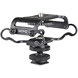 Movo SMM5-V2 Dual-Suspension Mount for Digital Recorders & More - Fits the Zoom H4n, H5, H6, Tascam DR-40, DR-05, DR-07 (2015 Version)