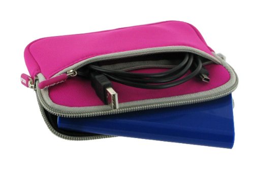 rooCASE Neoprene Magenta Carrying Portable
