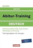 Produkt-Bild: Abitur-Training Deutsch - Bayern: Arbeitsbuch mit Trainingsaufgaben und L&ouml;sungen: Trainingsaufgaben mit L&ouml;sungen