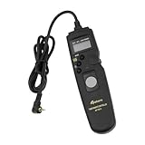 Aputure Timer Camera Remote Control Shutter Cable 1C, for Canon EOS Rebel XT, XTi, XSi, T1, T1i, T2i, T3, T3i, T4, T4i, D60, 300D, 350D, 400D, 450D, 500D, 550D, 600D, 1000D, 1100D, Powershot G10, G11, G12, G1X, Fully Compatible with Canon RS 60-E3, Inexpensive Intervalometer for Time Lapse