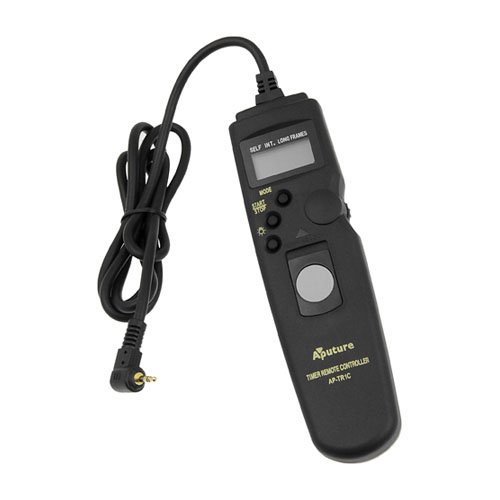 Aputure Timer Camera Remote Control Shutter Cable 1C for Canon EOS Rebel XT, XTi, XSi, XS, T1i, T2i, EOS 60D, 1000D, 550D, 500D, 450D, 400D, 350D, 300D, Canon Powershot G10, G11, G12 Fully Compatible with Canon RS 60-E3, Inexpensive Intervalometer for Time Lapse