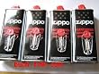4 x Original Zippo Benzin + 4 x Flints im Spender