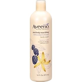 Aveeno Positively Nourishing Anti-oxidant Body Wash Blackberry + Vanilla, 16 ozs., (Pack of 2): Beauty