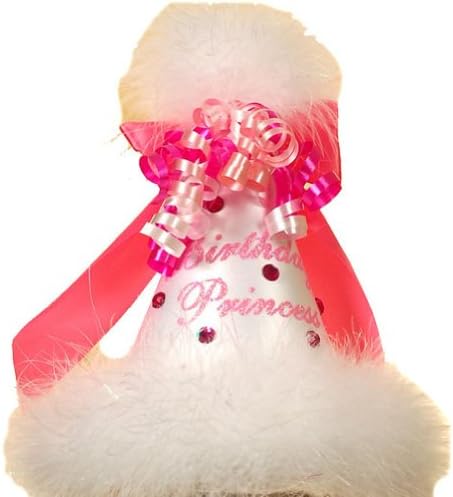 Boutique Baby Girl Accessory WHITE BIRTHDAY PRINCESS Party Hat