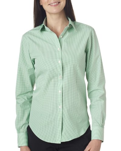 Van Heusen V0226 Ladies Long Sleeve Yarn Dyed Gingham Check