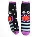 Angelina Monster-Heel Cotton Crew Socks, 6-Pair, Assorted Color Pack.