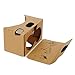 CreateGreat 3D Virtual Reality Cardboard Complete Kit V2.0 for Google Cardboard with Head Strap, Compatible with Android & Apple, Easy Setup. Fit for 3-6inch Screen (Natural)