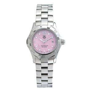 Tag Heuer Women’s Aquaracer Diamond White Mother-of-Pearl Dial Watch #WAF141A.BA0824