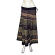 Umbrella Cut Long Skirt Printed Cotton Size 16 (skt456a)