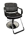 20" Wide Hydraulic Barber Chair Styling Salon Beauty Equipment - DS-5001W-NEWBlack