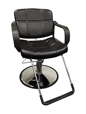20" Wide Hydraulic Barber Chair Styling Salon Beauty Equipment - DS-5001W-NEWBlack