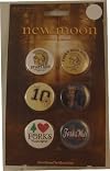 Twilight Saga New Moon 6 Piece Button Set Forks High School Spartans