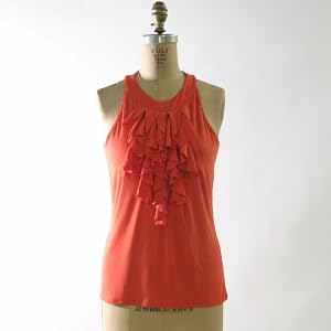 Buy August Silk Sleeveless Ruffle Tank 111845 by August Silk