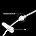 Anti-Radiation FBI Agent Popular Mono Earphones, KUCIPA 3.5mm Stereo Air Tube Patent Wired Earpiece Earbuds Headphones with Microphone