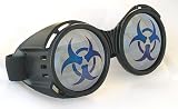 Gothic 'BIO HAZARD' Industrial Goth Goggles/Sunglasses