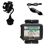 Navigon 2100 Auto Cup Holder with Car Charger - Uses Gomadic TipExchange