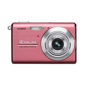 Casio Exilim EX-Z75 7.2MP Digital Camera with 3x Anti Shake Optical Zoom (Pink) by Casio