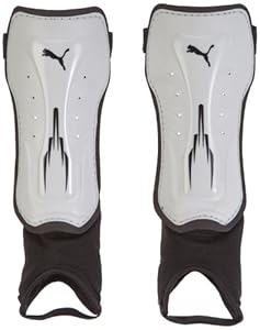 Puma Team Cat Shin Pads white-black Size:L