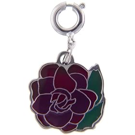Rose Flower Clasp Charms
