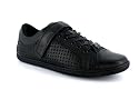 FENCHURCH FENSQUARE LEATHER TRAINERS WITH SINGLE VELCRO BLACK