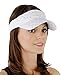 Glitter Sequin Visor for Ladies, White ,One Size