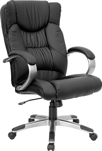 Black Leather High Back Executive Office Chair [BT9088BKGG]