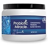 Pet Probiotics (120 servings) - Complete Veterinary Formula for Canine & Feline Gut Health - Probiotic Miracle (R) Powder - Proven Probiotic Strains for Dog Diarrhea, Loose Stool, Yeast, Gas, & Digestive Problems - All Natural, No Animal Ingredients, No Fillers, No Flavors, Non-GMO. Fortify Intestinal Flora with a Trusted Dog Probiotic Brand. Made in the USA at a Certified GMP Facility. 100% Satisfaction Guarantee. No Risk.