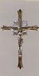 Fine All Metal Wall Crucifix, 12in., Silver