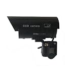 UniquExceptional UDC4black - Outdoor Fake , Dummy Security Camera with Blinking Light (Black)