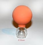 Schröpfglas 25mm mit Ball zum Feuerlosen Schröpfen Naturheilverfahren NEU