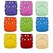 12 Pack FuzziBunz Cloth Diapers-BOY Colors MEDIUM