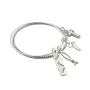 Religious Faith Hope Love Cross Fish Bangle Fashion Bracelet