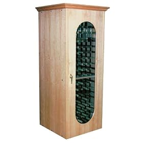 160 Bottle Wine Cabinet with One Glass Door - Vinotemp - 250G-Mercury by Vinotemp