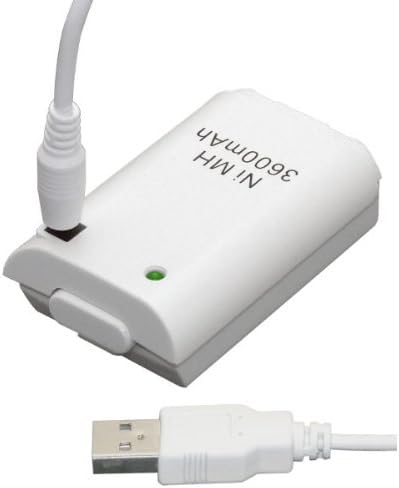 New Xbox 360 Controller Battery Pack + Charge Cable 3600mAh