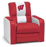 DreamSeat Wisconsin NCAA Leather Recliner