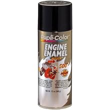Dupli-Color DE1613 Ceramic Gloss Black Engine Paint - 12 oz.