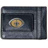 NFL New Orleans Saints Leather Money Clip Cardholder