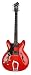 Hagstrom Viking Electric Guitar (Left Handed, Wild Cherry Transparent)