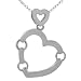 Sterling Silver Sectional Heart Necklace