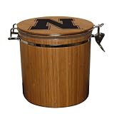 Nebraska Cornhuskers Bamboo Laser-Engraved Cannister NCAA College Athletics