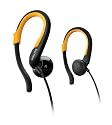 Philips SHS 4800 Sportkopfhörer (105 dB, 50 mWatt) schwarz/gelb